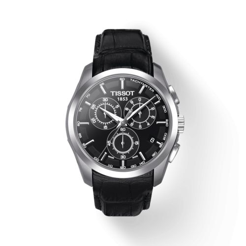 Tissot Couturier Quartz Chronograph Siyah / Kayış 41mm, referans T035.617.16.051.00