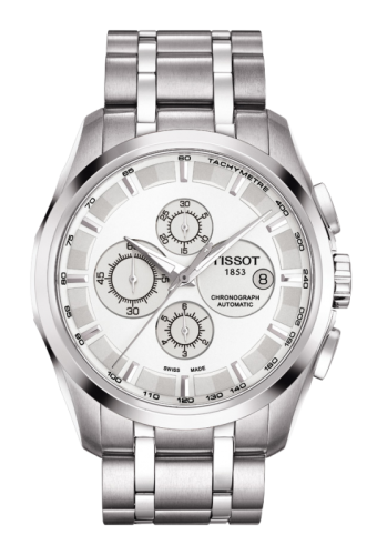 Tissot Couturier Automatic Chronograph Paslanmaz Çelik / Gümüş 43mm, referans T035.627.11.031.00