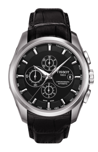 Tissot Couturier Automatic Chronograph Siyah / Kayış 43mm, referans T035.627.16.051.00