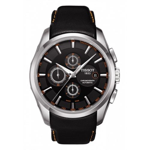 Tissot Couturier Automatic Chronograph Turuncu / Kayış 43mm, referans T035.627.16.051.01