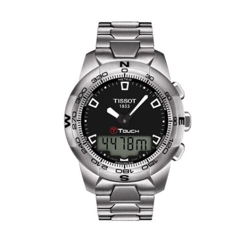 Tissot T-Touch II Siyah Bilezik 42.7mm, referans T047.420.11.051.00