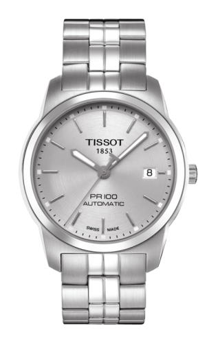 Tissot PR 100 Automatic 38 Paslanmaz Çelik / Gümüş / Bilezik, referans T049.407.11.031.00