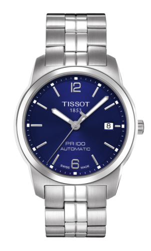 Tissot PR 100 Automatic 38 Paslanmaz Çelik / Mavi / Bilezik, referans T049.407.11.047.00