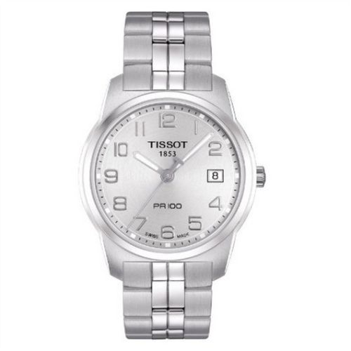 Tissot PR 100 Quartz 38 Paslanmaz Çelik / Gümüş / Bilezik, referans T049.410.11.032.01