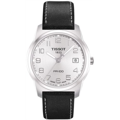 Tissot PR 100 Quartz 38 Paslanmaz Çelik / Gümüş / Kayış, referans T049.410.16.032.01