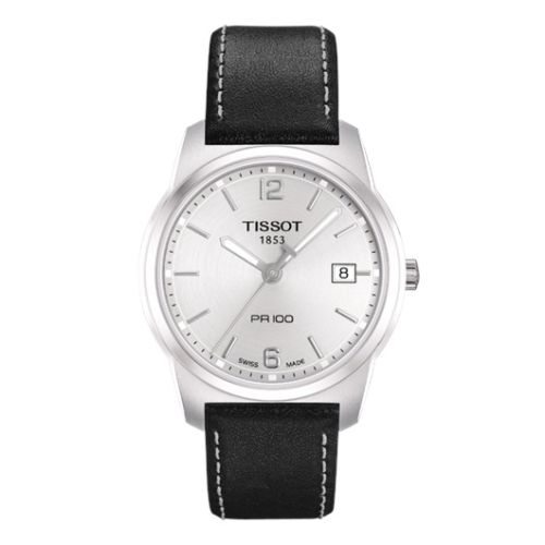Tissot PR 100 Quartz 38 Paslanmaz Çelik / Gümüş / Kayış, referans T049.410.16.037.01