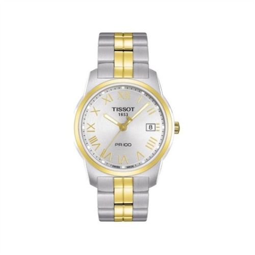 Tissot PR 100 Quartz 38 Paslanmaz Çelik / Sarı Altın PVD / Bilezik, referans T049.410.22.033.01