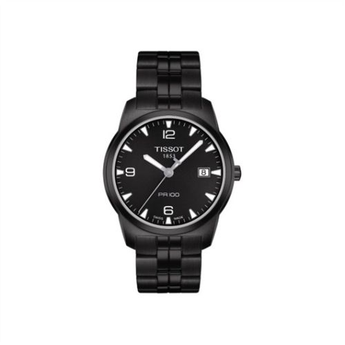Tissot PR 100 Quartz 38 PVD / Siyah / Bilezik, referans T049.410.33.057.00