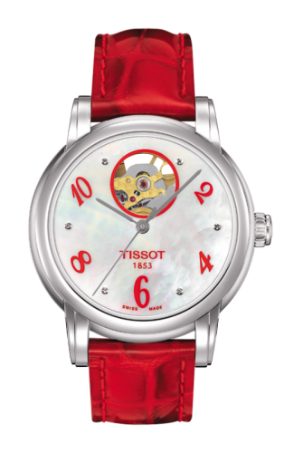 Tissot Lady Heart Kırmızı Mother-of-Pearl 35mm, referans T050.207.16.116.03