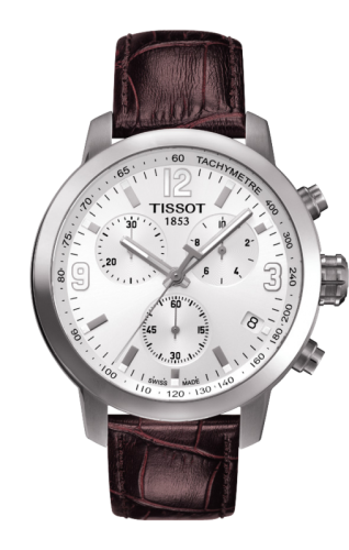PRC 200 Quartz Chronograph Gümüş Leather 42 mm