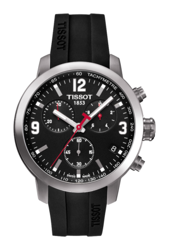 PRC 200 Quartz Chronograph Paslanmaz Çelik / Siyah / Kauçuk 42 mm