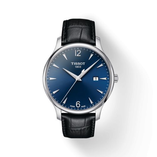 Tissot Tradition Quartz 42 Paslanmaz Çelik / Mavi, referans T063.610.16.047.00