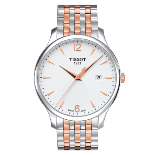 Tradition Paslanmaz Çelik - Pembe Altın / Gümüş 42 mm