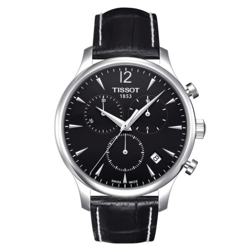 Tradition Chronograph Paslanmaz Çelik / Siyah 42 mm