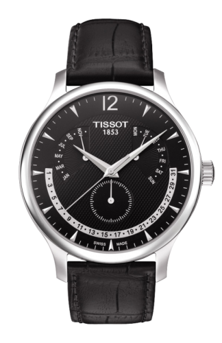 Tissot Tradition Quartz Retrograde Perpetual Calendar 42mm, referans T063.637.16.057.00