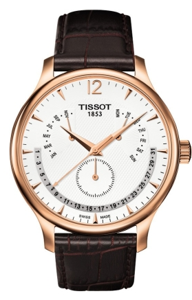 Tissot Tradition Quartz Retrograde Perpetual Calendar 42mm, referans T063.637.36.037.00