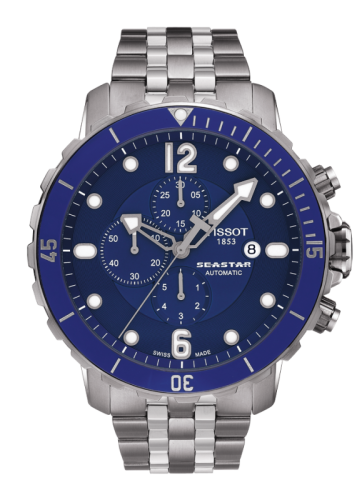 Seastar 1000 Automatic Chronograph Mavi Seramik 48 mm