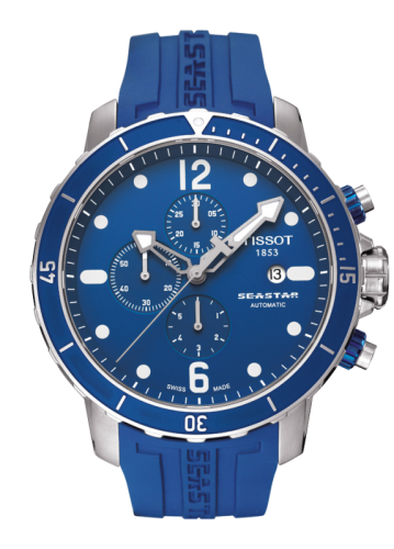 Seastar 1000 Automatic Chronograph Mavi Kauçuk 48 mm