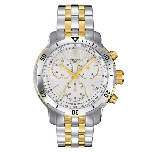Tissot PRS 200 Stainless Steel - Yellow Gold / Silver / Bracelet 41 mm
