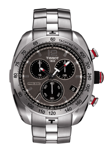 PRS 330 Quartz Chronograph 44 Paslanmaz Çelik / Gri / Bilezik