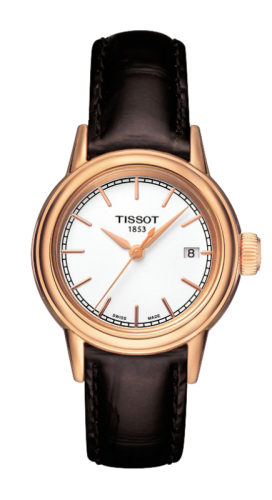 Carson Quartz 29.7 Pembe Altın PVD / Beyaz / Kayış