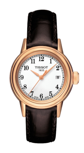 Carson Quartz 29.7 Pembe Altın PVD / Beyaz / Kayış