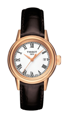 Carson Quartz 29.7 Pembe Altın PVD / Beyaz / Kayış