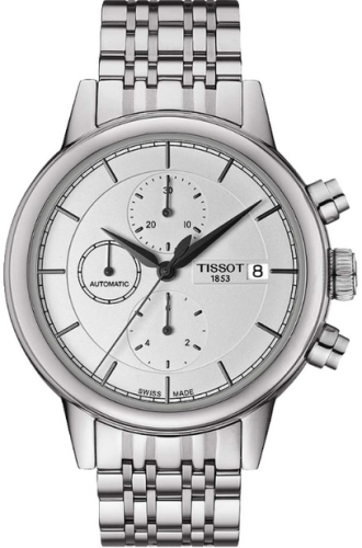 Carson Automatic Chronograph 42.3 Paslanmaz Çelik / Gümüş / Bilezik