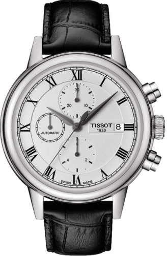 Carson Automatic Chronograph 42.3 Paslanmaz Çelik / Gümüş / Kayış