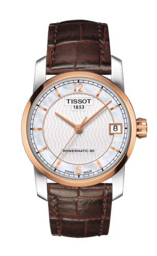 Tissot Powermatic 80 Lady Titanyum / PVD Altın / MOP 32mm, referans T087.207.56.117.00