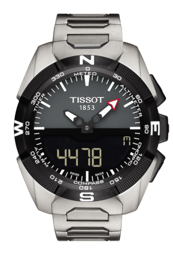 Tissot T-Touch Expert Solar Titanyum / Gri / Bilezik 45mm, referans T091.420.44.081.00