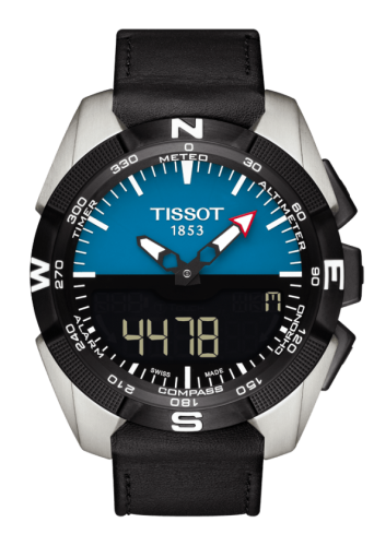 Tissot T-Touch Expert Solar Mavi Leather 45mm, referans T091.420.46.041.00