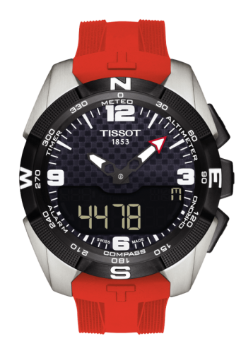 Tissot T-Touch Expert Solar Kırmızı Kauçuk 45mm, referans T091.420.47.057.00