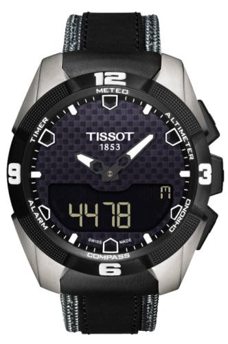 Tissot T-Touch Expert Solar Ti/ Leather Gri 45mm, referans T091.420.46.051.01
