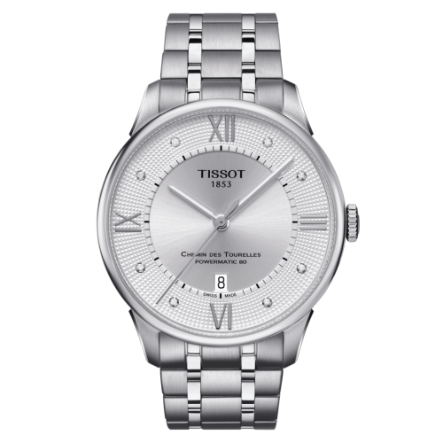 Tissot Chemin Des Tourelles Powermatic 80 42 Paslanmaz Çelik / Gümüş / Bilezik, referans T099.407.11.033.00