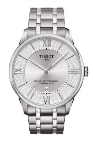 Tissot Chemin des Tourelles Powermatic 80 Gümüş Roman / Bilezik, referans T099.407.11.038.00