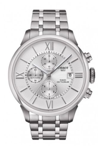 Tissot Chemin des Tourelles Automatic Chronograph Paslanmaz Çelik / Gümüş / Bilezik, referans T099.427.11.038.00