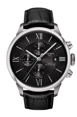 Chemin des Tourelles Automatic Chronograph Paslanmaz Çelik / Siyah 44 mm