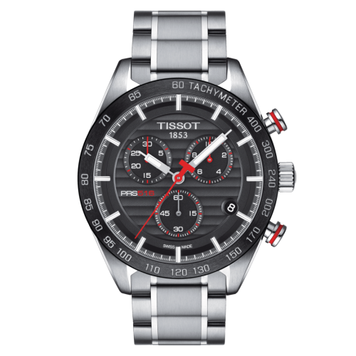 PRS 516 Chronograph Quartz Paslanmaz Çelik / Siyah / Bilezik 42 mm