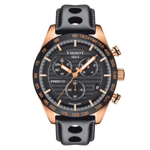 PRS 516 Chronograph Quartz Pembe Altın / Siyah / Kayış 42 mm