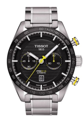 PRS 516 Automatic Chronograph 45 Paslanmaz Çelik / Siyah / Bilezik