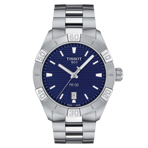 Tissot PR 100 Sport Gent Paslanmaz Çelik / Mavi / Bilezik, referans T101.610.11.041.00