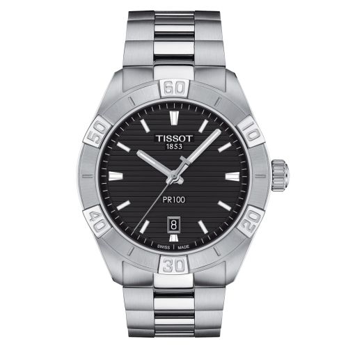 Tissot PR 100 Sport Gent Paslanmaz Çelik / Siyah / Bilezik, referans T101.610.11.051.00