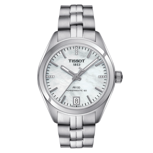 Tissot PR 100 Powermatic 80 33 Paslanmaz Çelik / MOP / Bilezik, referans T101.207.11.116.00