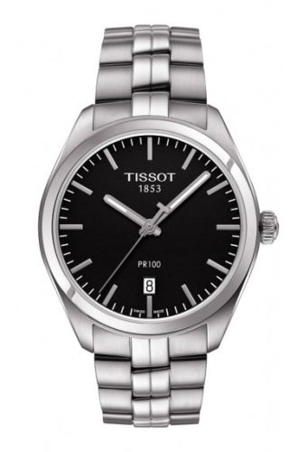 Tissot PR 100 Quartz 39 Paslanmaz Çelik / Siyah / Bilezik, referans T101.410.11.051.00