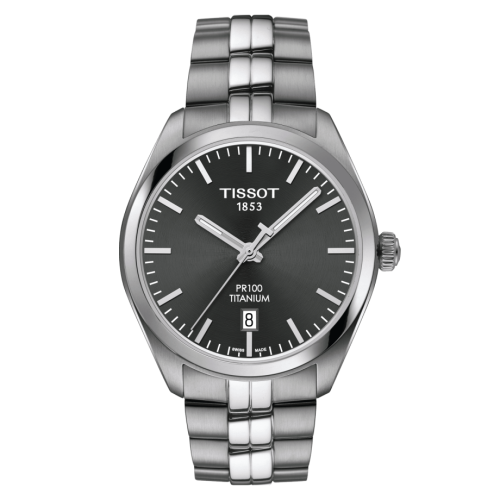 Tissot PR 100 Quartz 39 Titanyum / Gri / Bilezik, referans T101.410.44.061.00