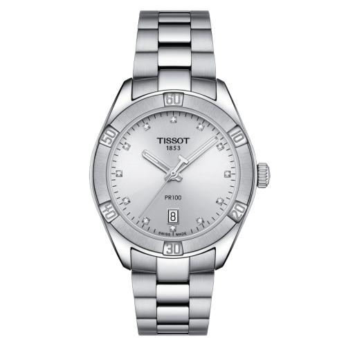 Tissot PR 100 Sport Chic 36 Paslanmaz Çelik / Gümüş / Bilezik, referans T101.910.11.036.00