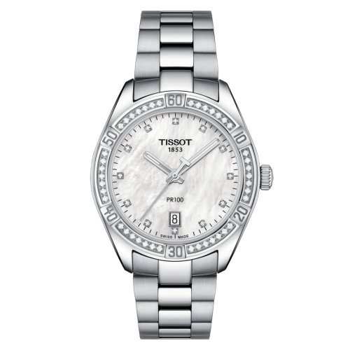 Tissot PR 100 Sport Chic 36 Paslanmaz Çelik / Elmas / MOP / Bilezik, referans T101.910.61.116.00