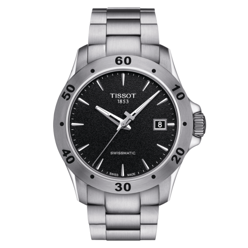 V8 Swissmatic 42.5 Paslanmaz Çelik / Siyah / Bilezik