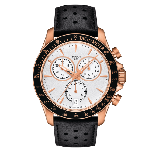 V8 Quartz Chronograph Pembe Altın / Gümüş 42.5 mm